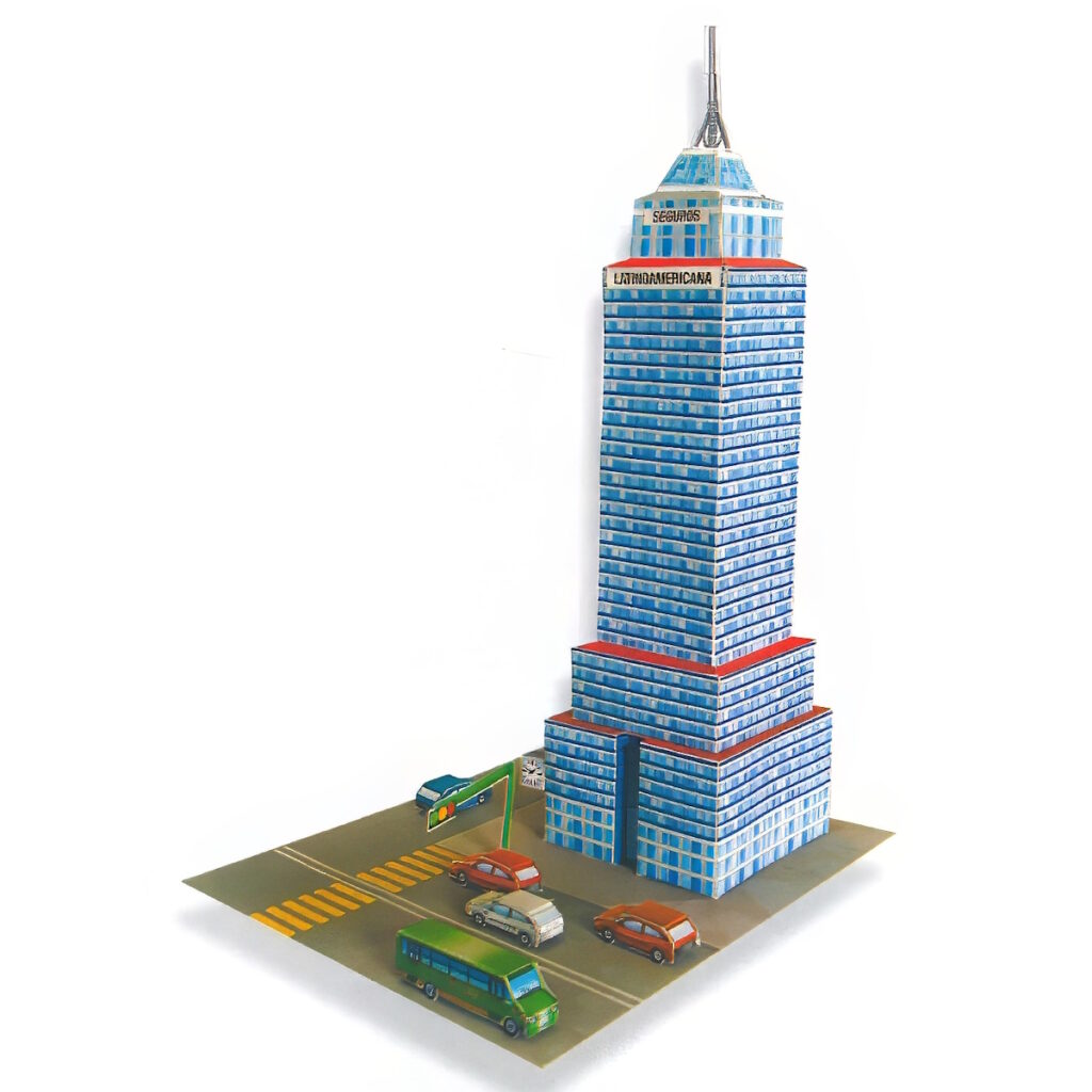 Torre Latino Maqueta Para Recortar Y Armar Fuji Hands