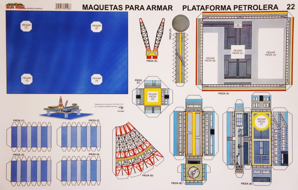 Plataforma Petrolera Maqueta Para Recortar Y Armar Fuji Hands My Xxx