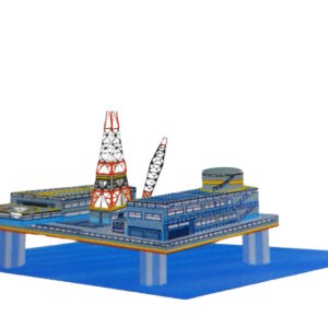 PLATAFORMA PETROLERA Maqueta para Recortar y Armar.