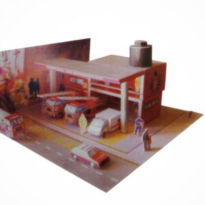 BOMBEROS ESTACION Maqueta para Recortar y Armar