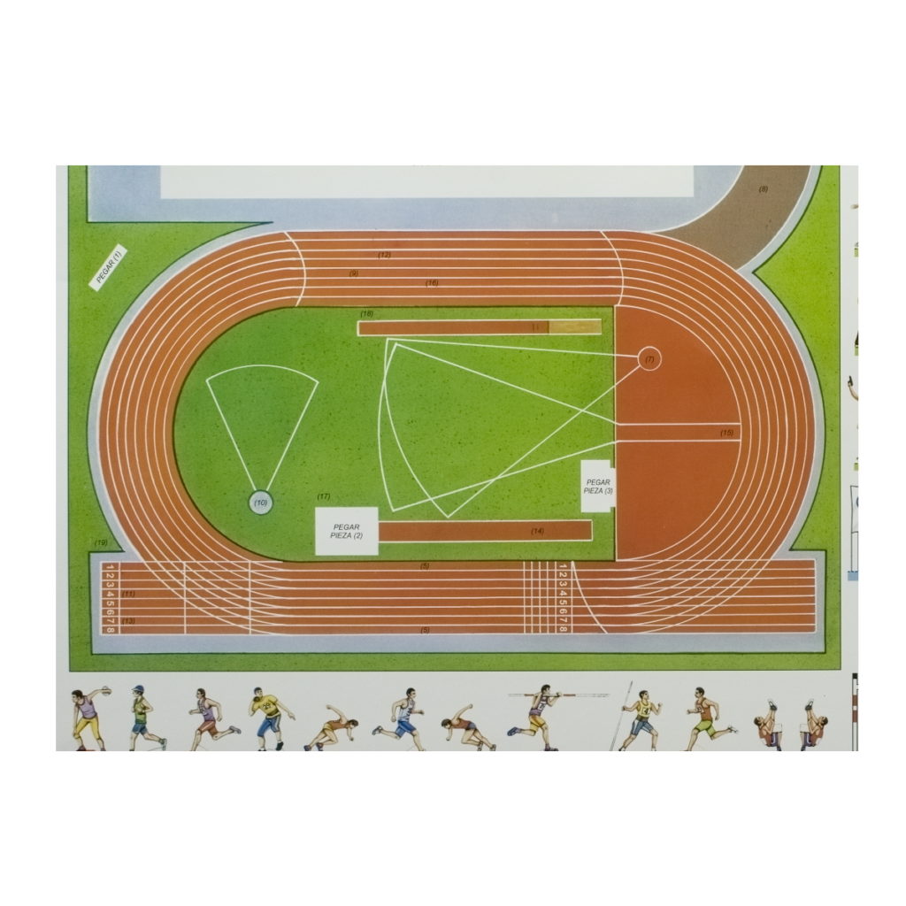 Atletismo Maqueta Para Recortar Y Armar Fuji Hands