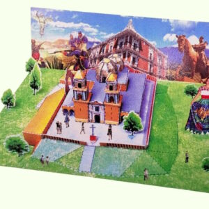 CHOLULA PUEBLA. Maqueta para Recortar y Armar.