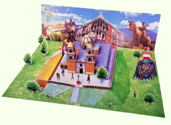 CHOLULA PUEBLA. Maqueta para Recortar y Armar.