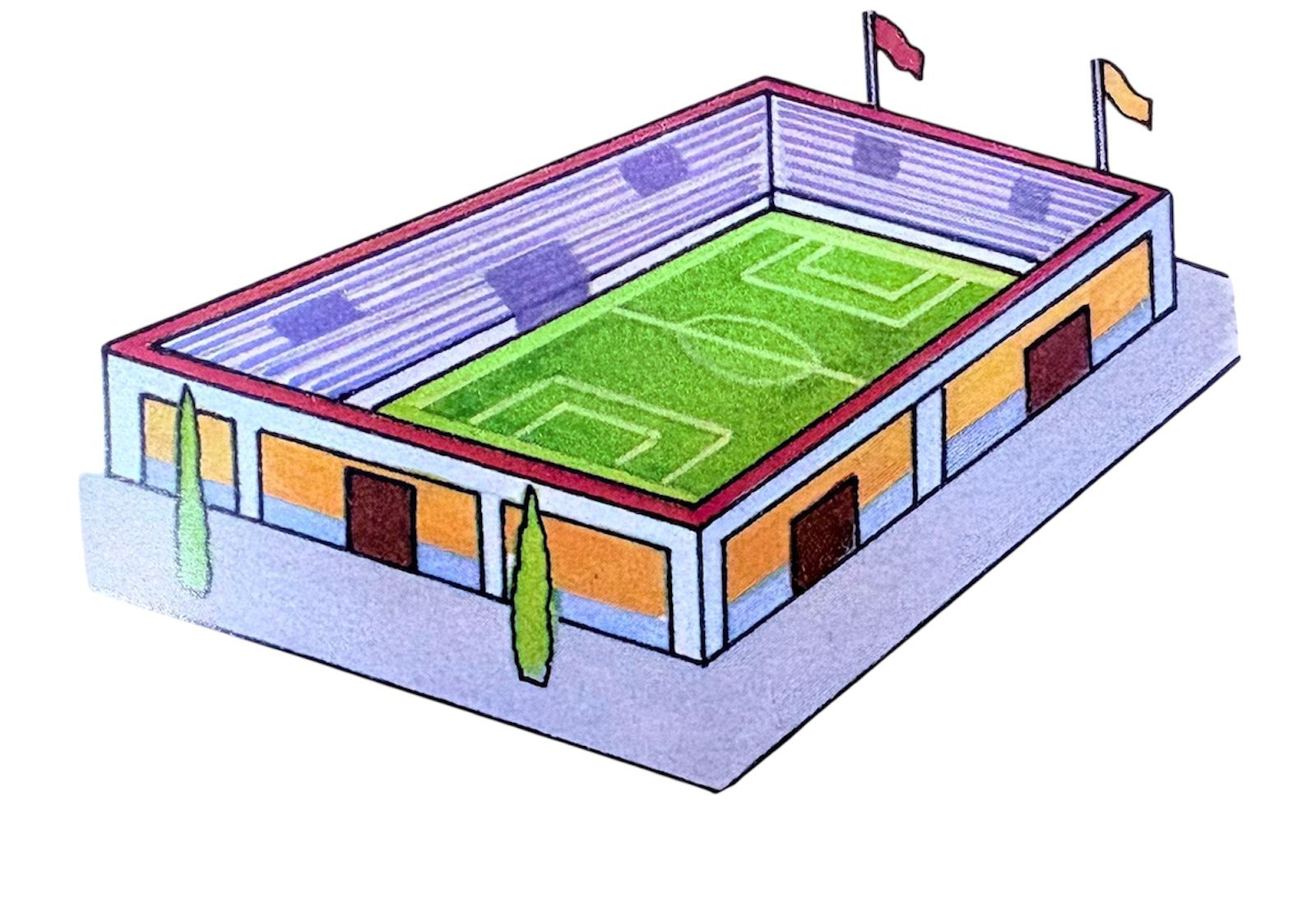 ESTADIO Maqueta para Recortar y Armar