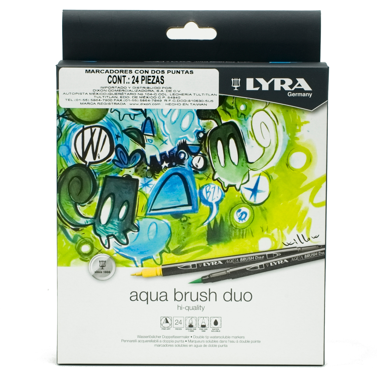 Rotulador Lyra Aqua Brush Duo Verde Brillante