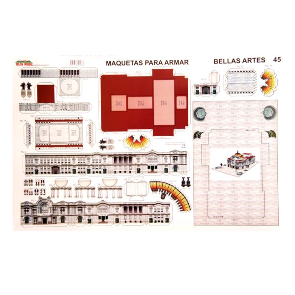 PALACIO DE BELLAS ARTES. Maqueta para Recortar y Armar
