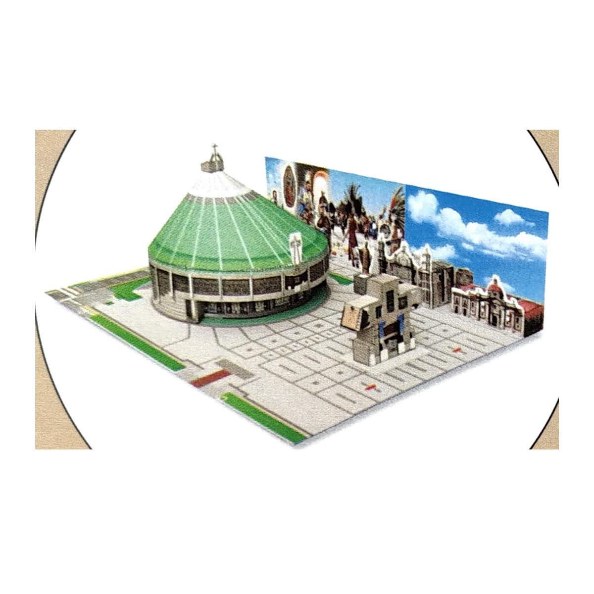 BASILICA DE GUADALUPE Maqueta para Recortar y Armar