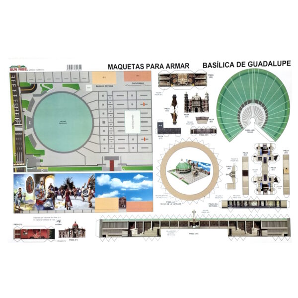 BASILICA DE GUADALUPE Maqueta para Recortar y Armar