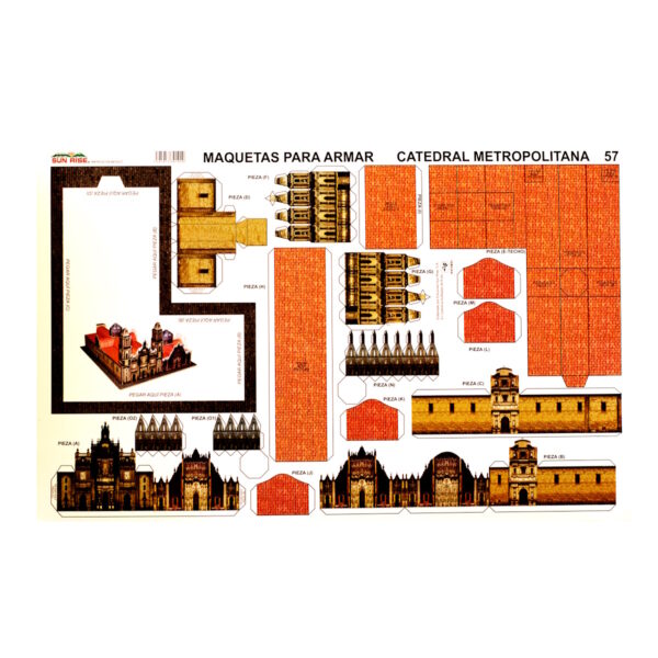 CATEDRAL METROPOLITANA Maqueta para Recortar y Armar