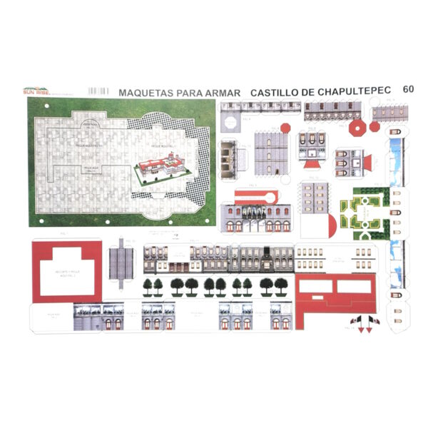 CASTILLO DE CHAPULTEPEC. Maqueta para Recortar y Armar. - Image 2