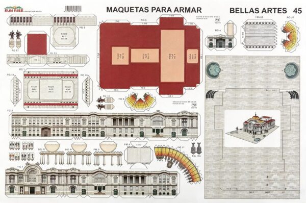 PALACIO DE BELLAS ARTES. Maqueta para Recortar y Armar