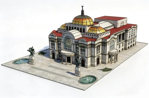 PALACIO DE BELLAS ARTES. Maqueta para Recortar y Armar