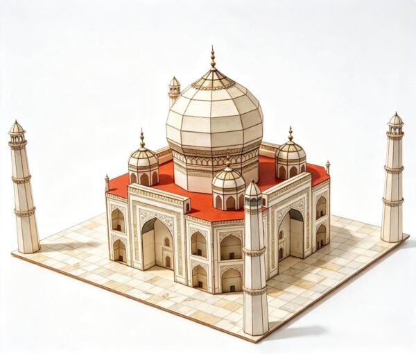 TAJ MAHAL Maqueta para Recortar y Armar