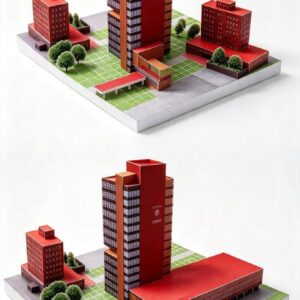 RECTORIA CU Maqueta para Recortar y Armar