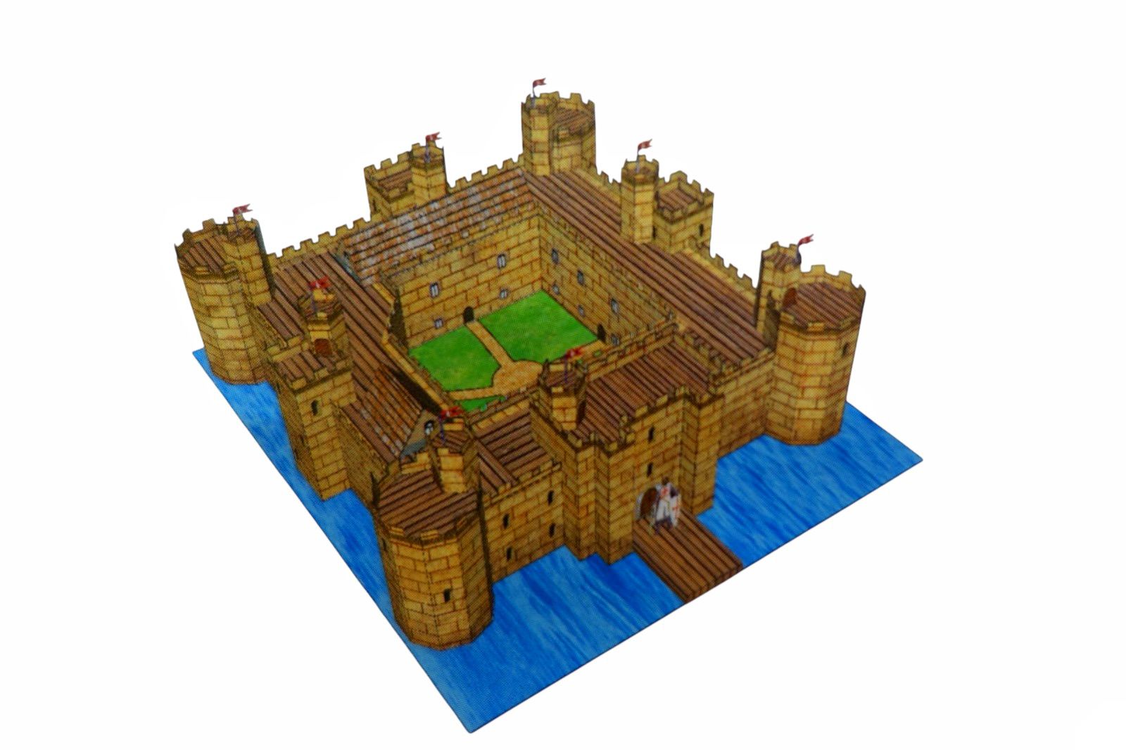 CASTILLO MEDIEVAL Maqueta para Recortar y Armar