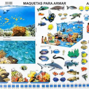 ACUARIO Maqueta para Recortar y Armar.
