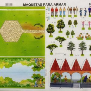 PARQUE PÚBLICO. Maqueta para Recortar y Armar