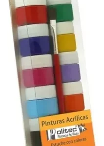 Acrilico Escolar Politec Jgo con 12. 10ml