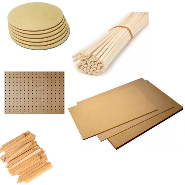 Tablas y palos madera