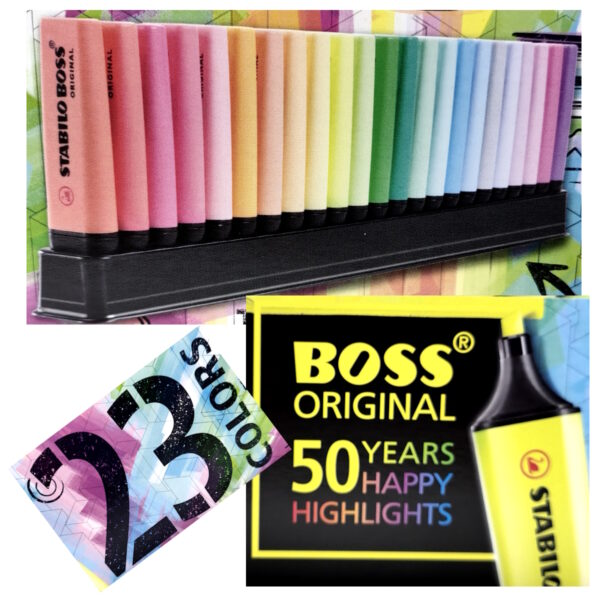 Marcatexto Stabilo BOSS estuche con 23 pzas