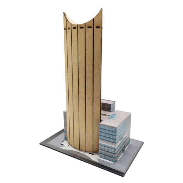 TORRE MAYOR CDMX mdf armable con adhesivos.