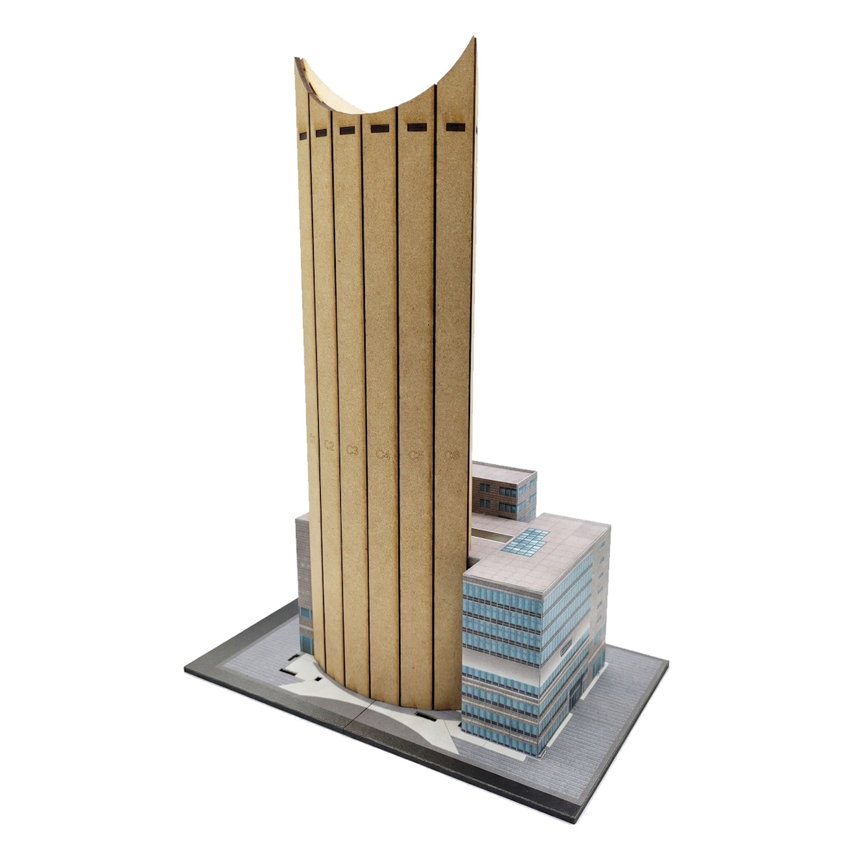 TORRE MAYOR CDMX mdf armable con adhesivos. - Imagen 4